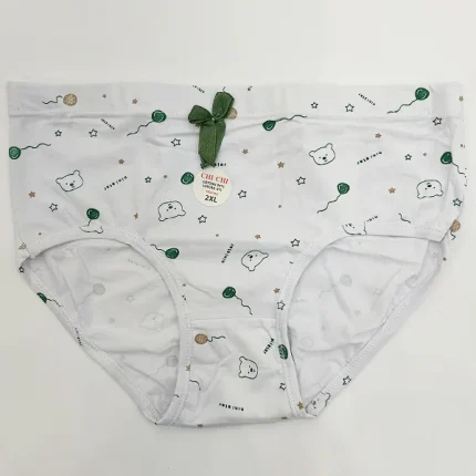 شورت زنانه XXL کش پهن سفید طرح دار